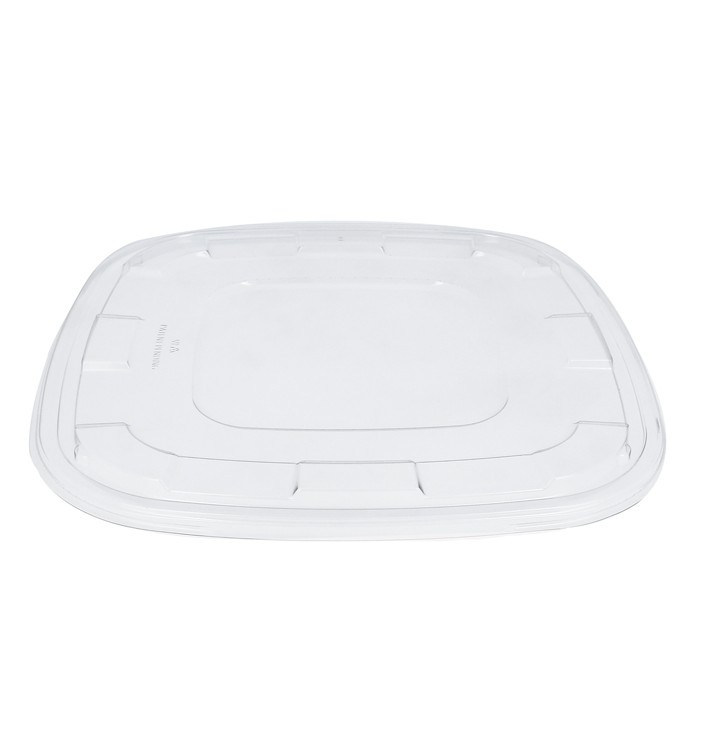 Tampa de Plástico rPET Transparente 13x13cm (50 Uds) Tampa de Plástico rPET Transparente 13x13cm (50 Uds)