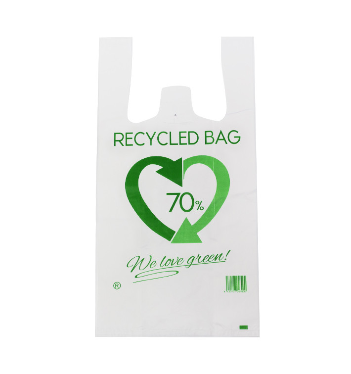 Saco Plastico 70% Reciclado 30x40cm 50µm (100 Uds) Saco Plastico 70% Reciclado 30x40cm 50µm (100 Uds)
