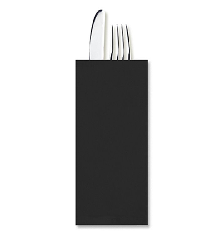 Envelopes de Talheres com Guardanapo Preto (800 Uds) Envelopes de Talheres com Guardanapo Preto (800 Uds)