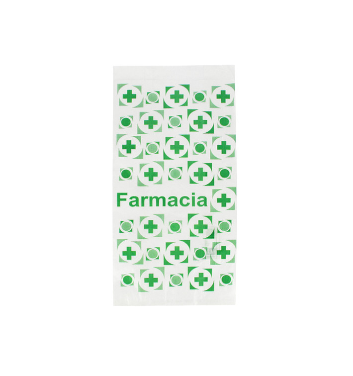 Saco de Papel Branco Farmácia 14+7x28 cm (1000 Uds) Saco de Papel Branco Farmácia 14+7x28 cm (1000 Uds)