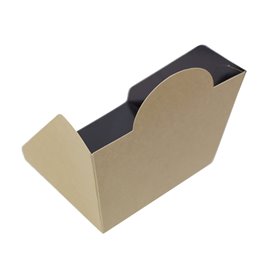Embalagem Hamburguer Cartão Kraft 10x10x7cm (50 Uds)