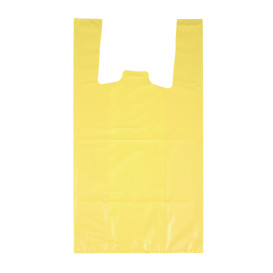 Saco Plastico 70% Reciclado “Colors” Amarelo 42x53cm 50µm (40 Uds)