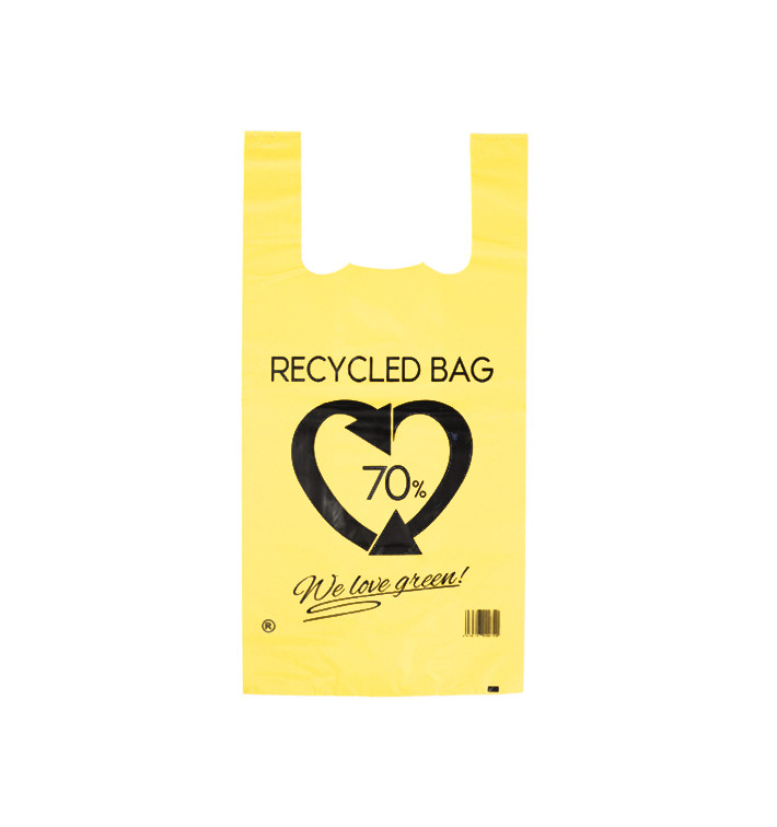 Saco Plastico 70% Reciclado Amarelo 42x53cm 50µm (1.000 Uds) Saco Plastico 70% Reciclado Amarelo 42x53cm 50µm (1.000 Uds)