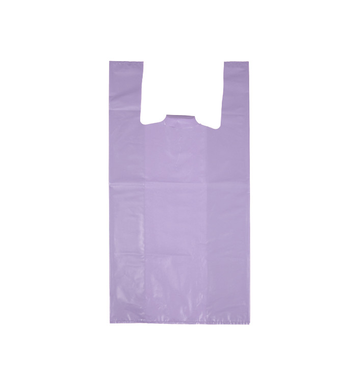 Saco Plastico 70% Reciclado “Colors” Lilás 42x53cm 50µm (1.000 Uds)