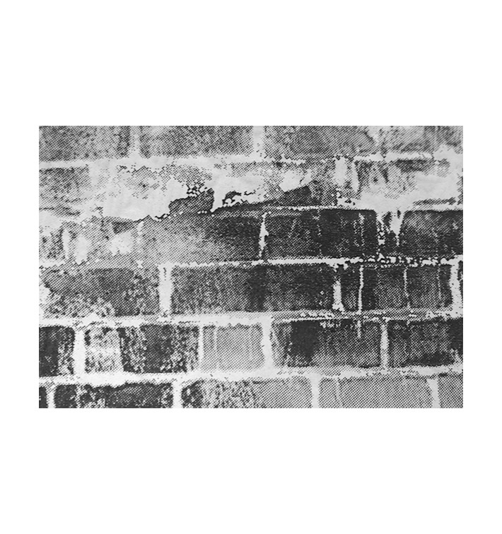 Toalha Papel Cortado Mesa 1x1m "Tijolos" 40g/m² (400 Uds)