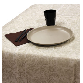 Toalha em Rolo Não Tecido 1,2x50m "Mandala" Creme 50g/m² P40cm (4 Uds)