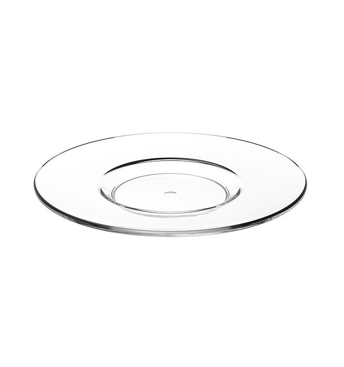 Prato Reutilizavel SAN para Chávena “Cappuccino” Transparente 166ml (6 Uds) Prato Reutilizavel SAN para Chávena “Cappuccino” Transparente 166ml (6 Uds)