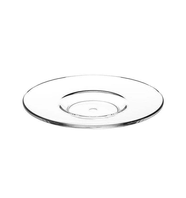 Prato Reutilizavel SAN para Chávena “Espresso” Transparente 80ml (36 Uds) Prato Reutilizavel SAN para Chávena “Espresso” Transparente 80ml (36 Uds)