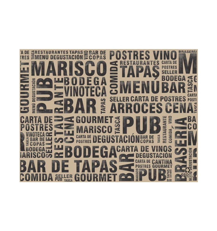 Toalhete de Mesa de Papel Kraft "Gourmet" 30x40cm 40g/m² (1.000 Uds) Toalhete de Mesa de Papel Kraft "Gourmet" 30x40cm 40g/m² (1.000 Uds)