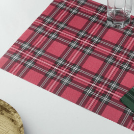 Toalhete de Mesa de Papel Vermelho "Glasgow" 30x40cm 40g/m² (1.000 Uds)