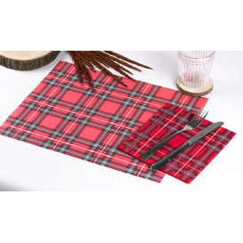 Toalhete de Mesa de Papel Vermelho "Glasgow" 30x40cm 40g/m² (1.000 Uds)