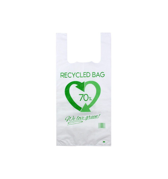 Saco Plastico 70% Reciclado 42x53cm 50µm (100 Uds) Saco Plastico 70% Reciclado 42x53cm 50µm (100 Uds)