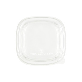 Tampa de Plástico rPET Transparente 13x13cm (50 Uds)