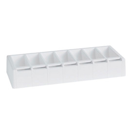 Distribuidor ABS para Adesivos em Rolo Branco 49,5x19,5x7,5cm (1 Ud)