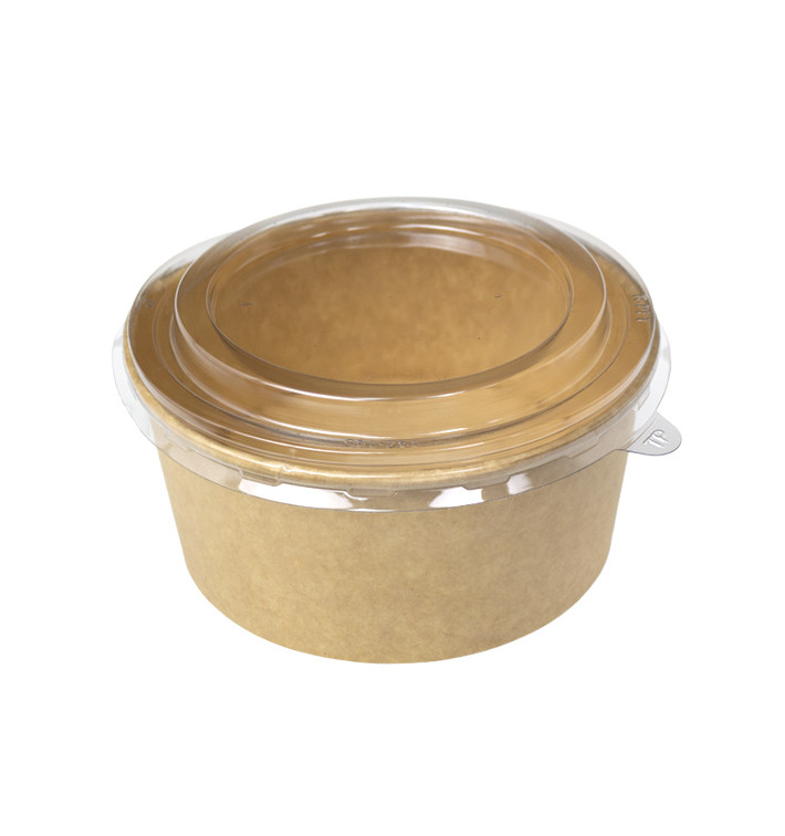 Terrina de Cartão Kraft-Kraft con Tampa PP 750ml (50 Uds) Terrina de Cartão Kraft-Kraft con Tampa PP 750ml (50 Uds)