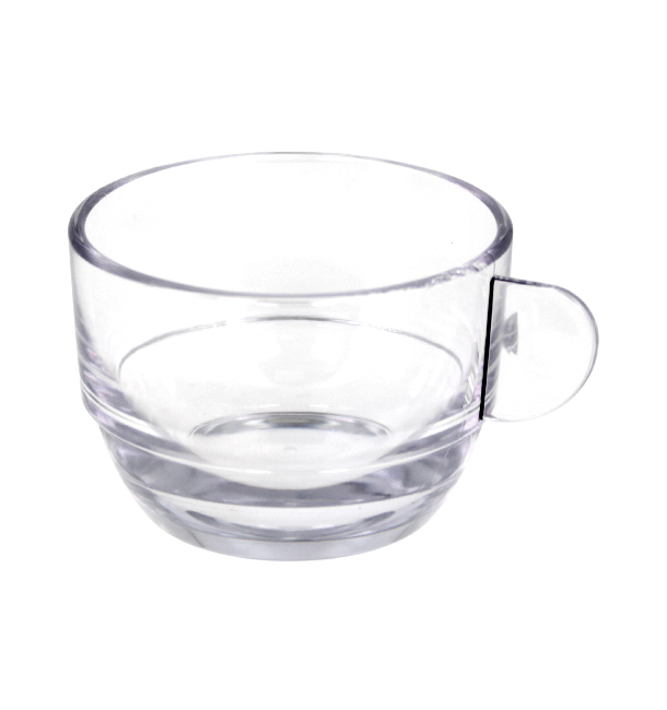 Chávena Reutilizavel SAN “Cappuccino” Transparente 166ml (6 Uds)