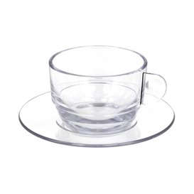 Chávena Reutilizavel SAN “Cappuccino” Transparente 166ml (6 Uds)