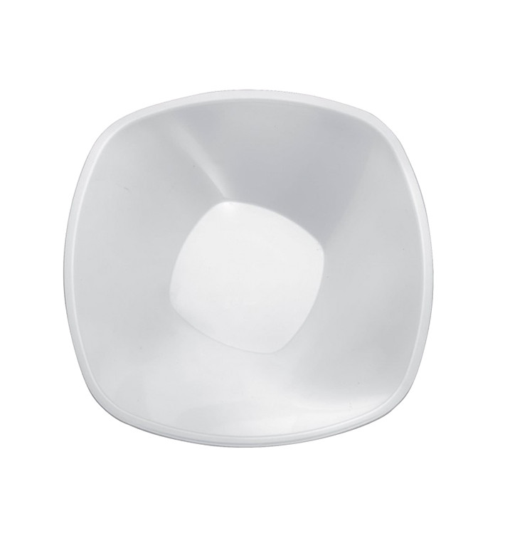 Tigela de Plastico PP "Square" Branco 1250ml Ø21cm (3 Uds) Tigela de Plastico PP "Square" Branco 1250ml Ø21cm (3 Uds)