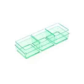 Bandeja Plastico "Water Green" 13,1x4,6 cm (12 Unidades)