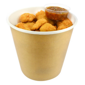 Balde de Cartao para Frango Fritto com Tampa 2550ml (100 Uds)