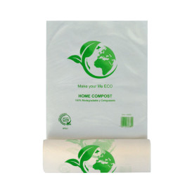 Rolo de Sacos Plasticos sem alças 100% Bio 25x37cm (3.000 Uds)