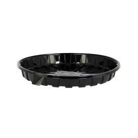 Embalagem para Bolo e Torta APET Preto Ø18cm (10 Uds)