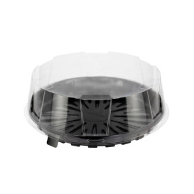 Embalagem para Bolo e Torta APET Preto Ø28,5cm (120 Uds)