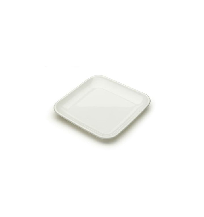 Prato Plastico Degustação Branco 6x6x1cm 