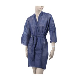 Bata Kimono en TST PP Tiras y Bolso Azul XL (10 Uds)