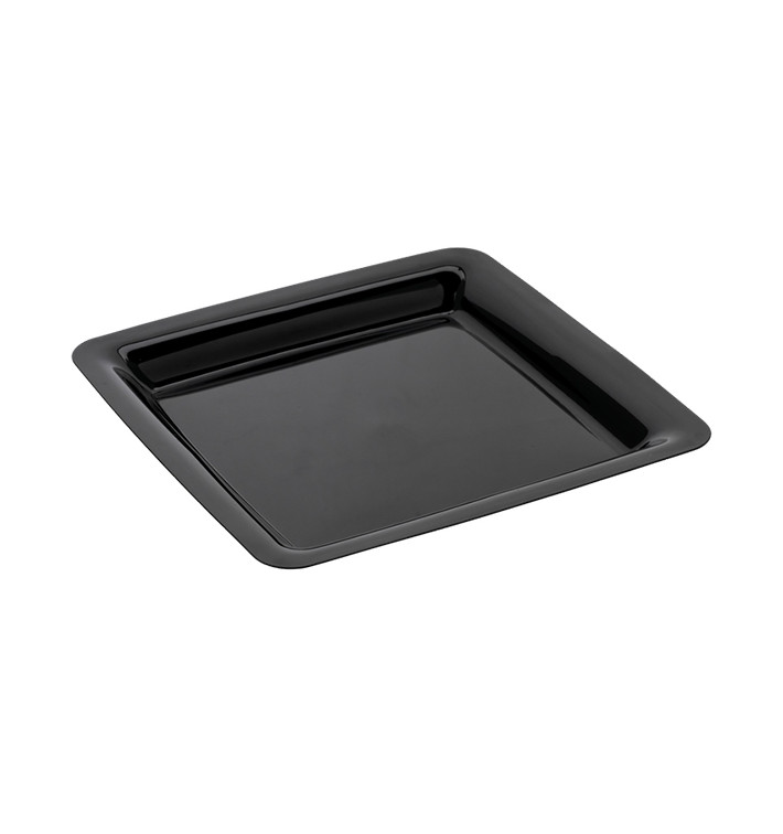 Prato Rigido Quadrado Preto 22,5x22,5cm (20 Uds) Prato Rigido Quadrado Preto 22,5x22,5cm (20 Uds)