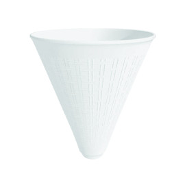 Cone Isopor para Batatas Fritas Branco 355 ml (500 Unidades)