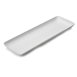 Bandeja Plastico Degustação Branco 6x19cm 