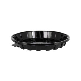 Embalagem para Bolo e Torta APET Preto Ø16cm (10 Uds)