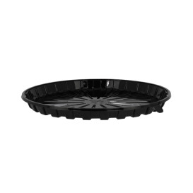 Embalagem para Bolo e Torta APET Preto Ø31cm (90 Uds)
