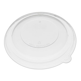 Tampa Cúpula de Plástico rPET Cristal Ø21x3cm (150 Uds)