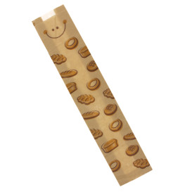 Saco de Papel Kraft Janela "Panes" 14+7x55cm (125 Uds)