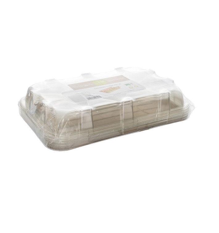 Bandejas Cana-de-açúcar com tampa 46x30x11cm (25 Uds) Bandejas Cana-de-açúcar com tampa 46x30x11cm (25 Uds)