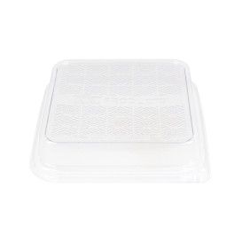 Tampa PLA para Embalagem Cana-de-açúcar 18,5x18,5cm (50 Uds)