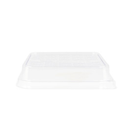 Tampa PLA para Embalagem Cana-de-açúcar 18,5x18,5cm (50 Uds)