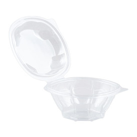Tigela Redondo Tampa Bisagra PLA 500ml (50 Uds)