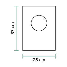 Saco Plastico Mercado Block 100% Biodegradável 25x37cm (100 Uds)