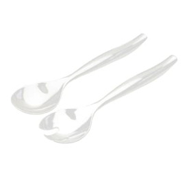 Talheres Plastico Salada 260mm Transparente 