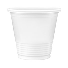 Copo de Plástico PS Branco 80 ml (4.800 Uds)