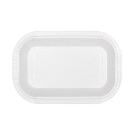 Bandeja de Cartão Anti-Gordura Branco 15x23cm 250g/m² (50 Uds)