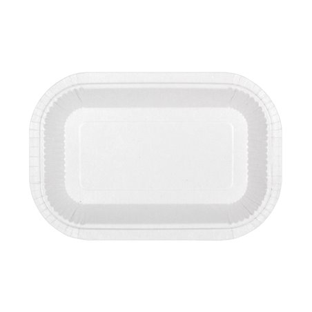Bandeja de Cartão Anti-Gordura Branco 15x23cm 250g/m² (50 Uds)