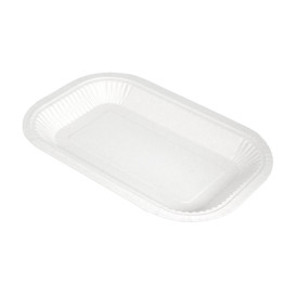 Bandeja de Cartão Anti-Gordura Branco 15x23cm 250g/m² (50 Uds)