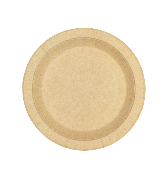 Prato de Cartão Redondo Anti-Gordura Kraft Ø18cm 245g/m² (350 Uds) Prato de Cartão Redondo Anti-Gordura Kraft Ø18cm 245g/m² (350 Uds)