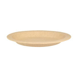 Prato de Cartão Redondo Anti-Gordura Kraft Ø18cm 245g/m² (50 Uds)