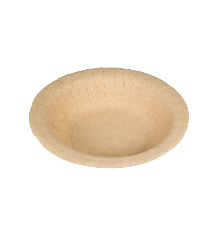 Prato Fundo de Cartão Anti-Gordura Kraft Ø19cm 245g/m² (50 Uds) Prato Fundo de Cartão Anti-Gordura Kraft Ø19cm 245g/m² (50 Uds)