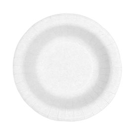 Prato Fundo de Cartão Anti-Gordura Branco Ø19cm 250g/m² (500 Uds)